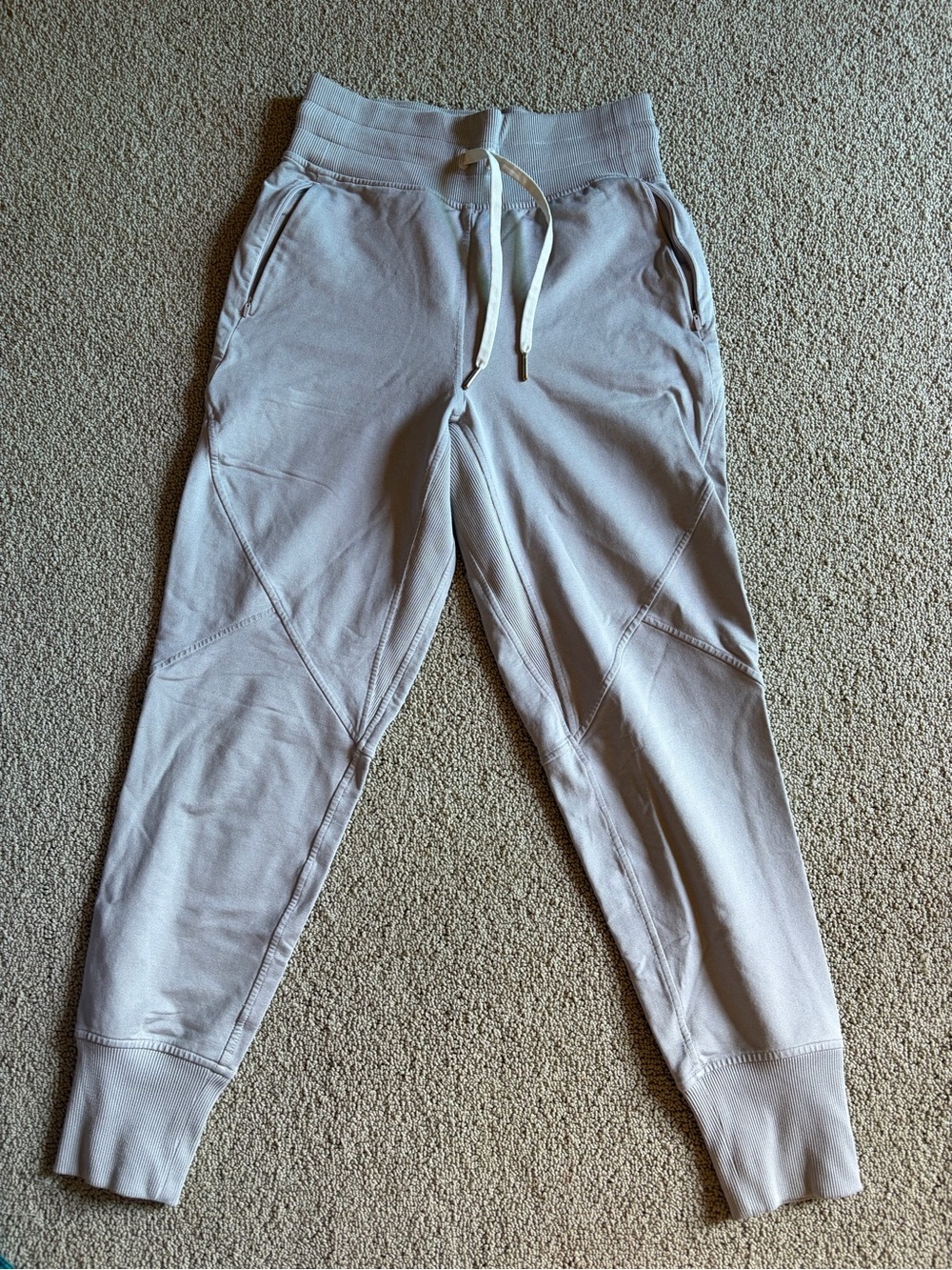 lululemon athletica Men's Light Gray Jogger Sweatpants with Drawstring